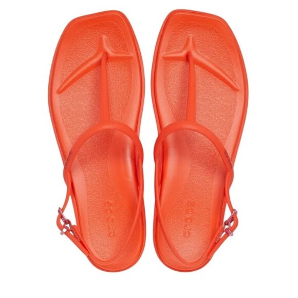 Crocs Miami Thong Sandal in Lava Red – Women’s Size 7 New with Tags - Picture 1 of 13